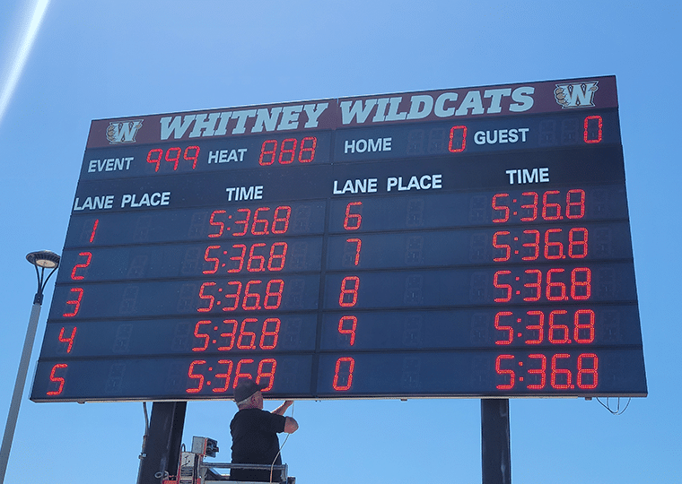 School Marquee and metal signs